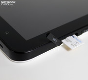 ...and is found directly above the MicroSD slot.