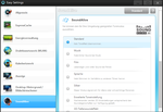 Sound settings