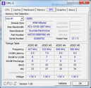 System info CPUZ RAM SPD