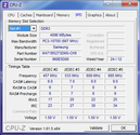 System info CPUZ RAM SPD