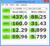 System info CrystalDiskMark (SSDs)