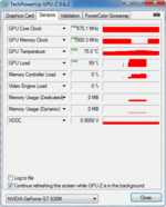 GPU clock during 3DMark2006