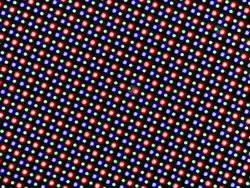 Subpixel photo under microscope