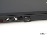 In the left center: Display port, VGA.