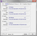 System info CPUZ Cache