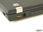 A few ports, like powered USB and modem (RJ11)…