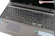 The multimedia laptop can serve with a dedicated numpad.