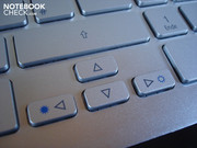 The four arrow keys are extremely narrow.