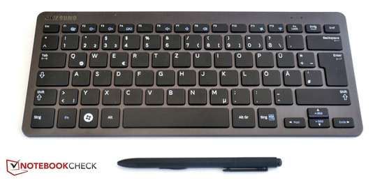 Keyboard and stylus