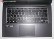 The chiclet keyboard pleases with a decent typing feel