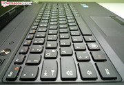Keys are well-spaced ensuring typing accuracy