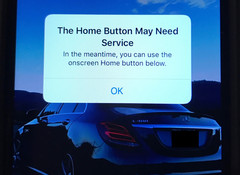A user saw this message after a reset when the home button stopped working on the iPhone 7.