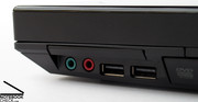 The interface equipment is rather noteworthy, because it provides a total of four USB 2.0 ports, FireWire, and HDMI.