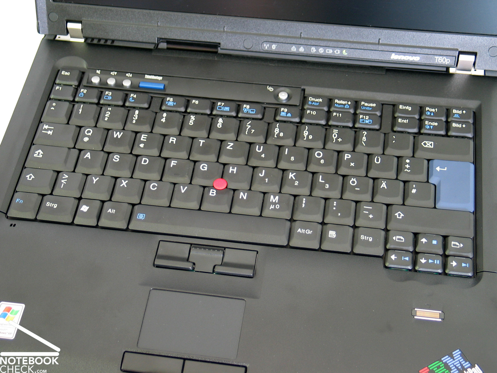 Review Lenovo IBM Thinkpad T60p UXGA Notebook NotebookCheck