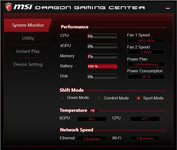 Dragon Gaming Center - System Monitor