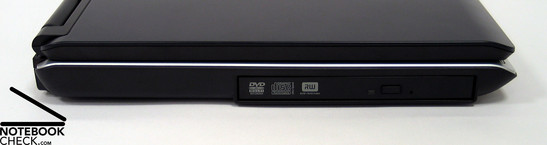 Left Side: DVD Drive