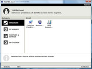 ... the Toshiba assistent, which provides support for network connections, security, system maintenance and system optimisation and ...