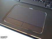 The large-scale touchpad is pleasantly smooth.
