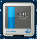 Intel Turbo Boost up to 3.3 GHz for two active cores