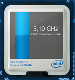 3.1 GHz: the maximum Turbo Boost frequency.