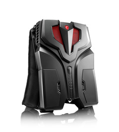 The MSI VR One, one of the first VR capable backpack PCs, was first shown in September 2016. (Source: MSI)