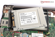 The SSD features a conventional 2.5-inch size.