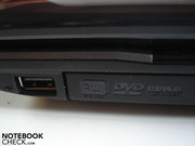 USB 2.0 and DVD burner on the right side