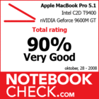 Rating Apple MacBook Pro 15" V5