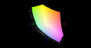 Schenker XMG P505 vs. sRGB (Grid)