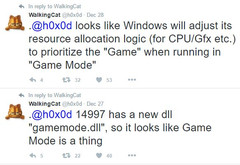 Twitter user &quot;Walking Cat&quot; (@h0x0d) seems to be the first to discover and analyse the dll. (Source: Twitter)