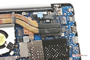 The i7 processor is cooled by two heat pipes.