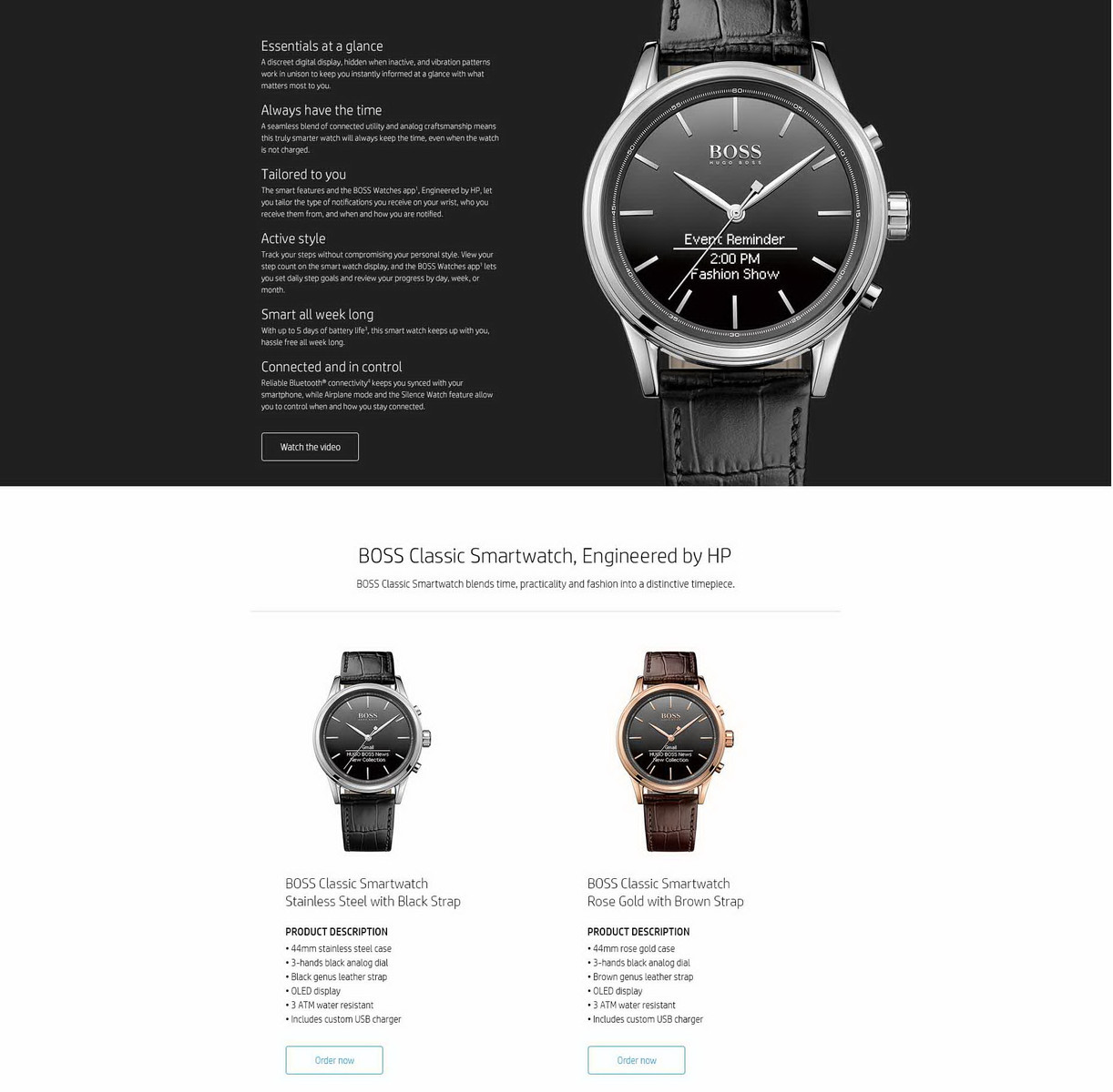 hugo boss classic smartwatch