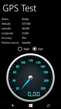 The GPS module looks on to a signal quite quickly outside, but isn't overly accurate.