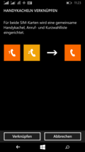 The symbols for the two SIM cards can be consolidated into one.