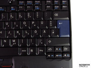 Trademark: blue return key, typical grouping of the newer Thinkpads.