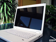 A standard WXGA display or a WSXGA display with a higher resolution of 1280x800 pixel.