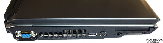 Toshiba Satellite M100-165 interfaces