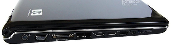 HP Pavilion dv9033cl interfaces