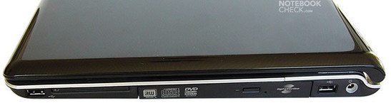 HP Pavilion dv9033cl interfaces