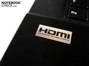 The picture and sound can be reproduced in high quality thanks to HDMI.