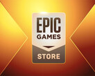 Five games are currently available to claim for free on the Epic Games Store, logo pictured.