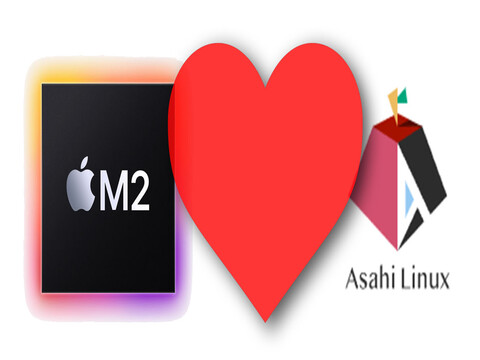 Dual boot Asahi Linux on your Apple Silicon Mac and open the door to a wider selection of games. (Image Source: Notebookcheck / Apple - edited)