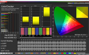CalMAN: Mixed colors - Profile: Professional, sRGB target color space