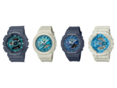 From left to right, Casio GA-110AS-2AJF, GA-2100AS-5AJF, GA-2100AS-2AJF, and the GA-110AS-5AJF. (Image source: Great G-Shock World, Yahoo Japan)