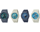 From left to right, Casio GA-110AS-2AJF, GA-2100AS-5AJF, GA-2100AS-2AJF, and the GA-110AS-5AJF. (Image source: Great G-Shock World, Yahoo Japan)