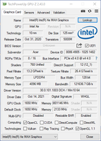 GPU-Z (Intel Iris Xe MAX Graphics)
