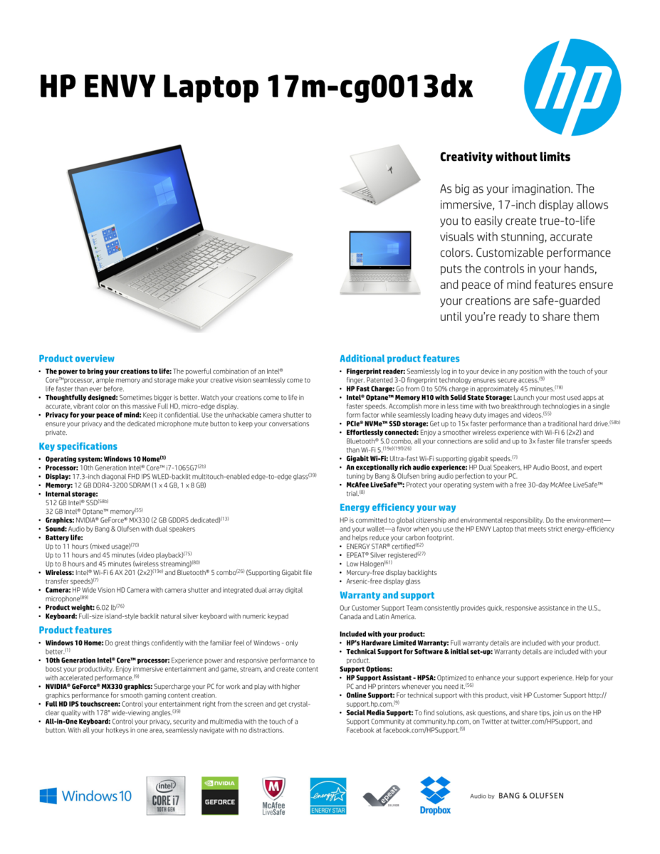hp 17 laptop reviews on 2020 Hp Envy 17m Finally Drops The Dvd Drive Includes Core I7 Ice Lake 12 Gb Ram 512 Gb Ssd And Geforce Mx330 Graphics For 1250 Usd Notebookcheck Net News