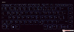The HP ProBook 440 G6 keyboard (backlit)