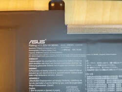 Battery of the Zenbook Pro 16X OLED