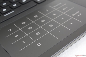 Interestingly, the virtual NumPad is white instead of red for this generation. Heavy numpad users should still invest in an external numpad with actual tactile keys